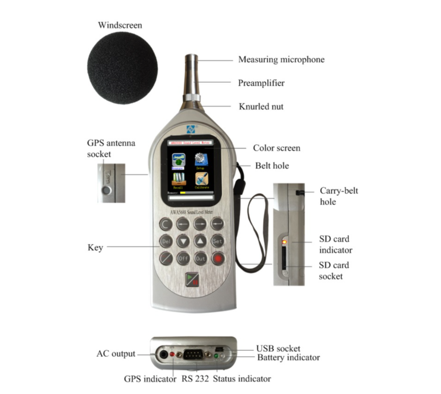 AWA6228+ Multifunction Sound Level Meter