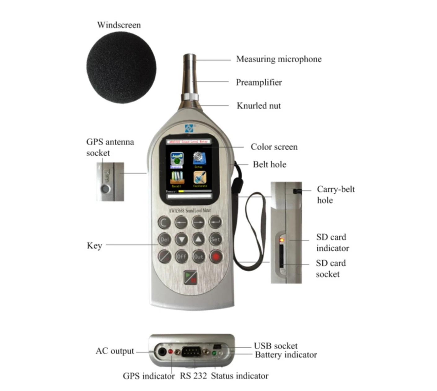 AWA6228+ Multifunction Sound Level Meter