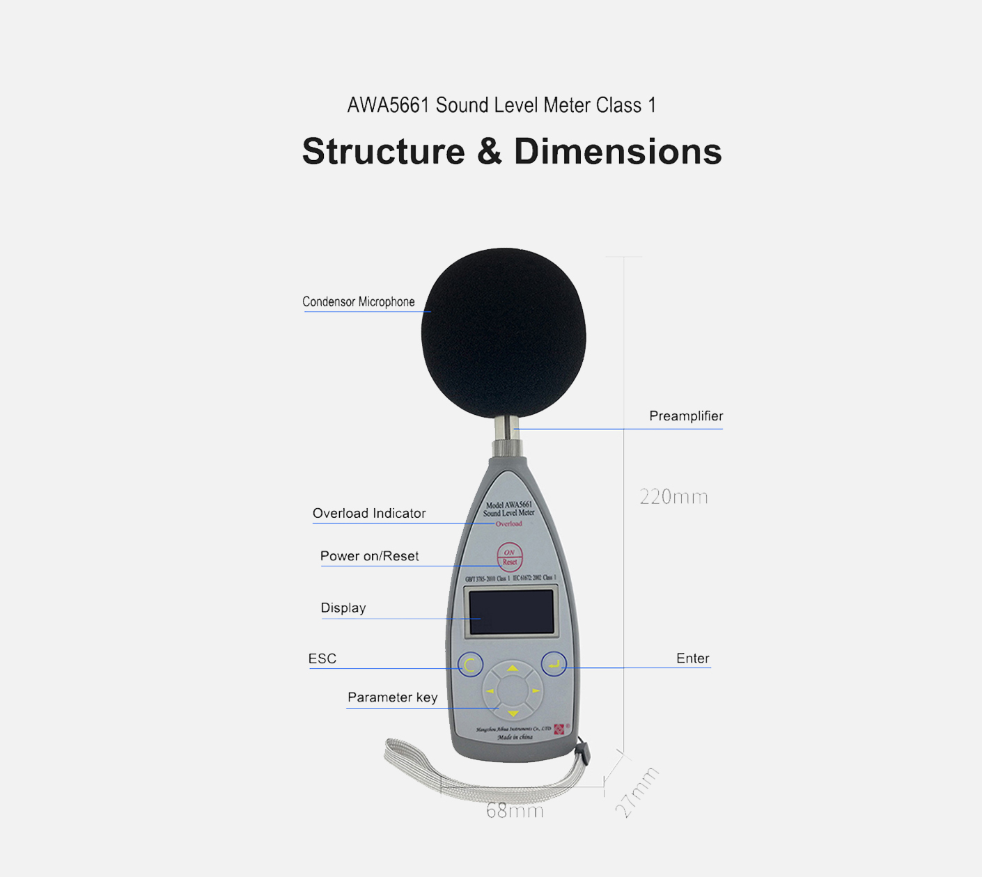 AWA5661 Sound Level Meter