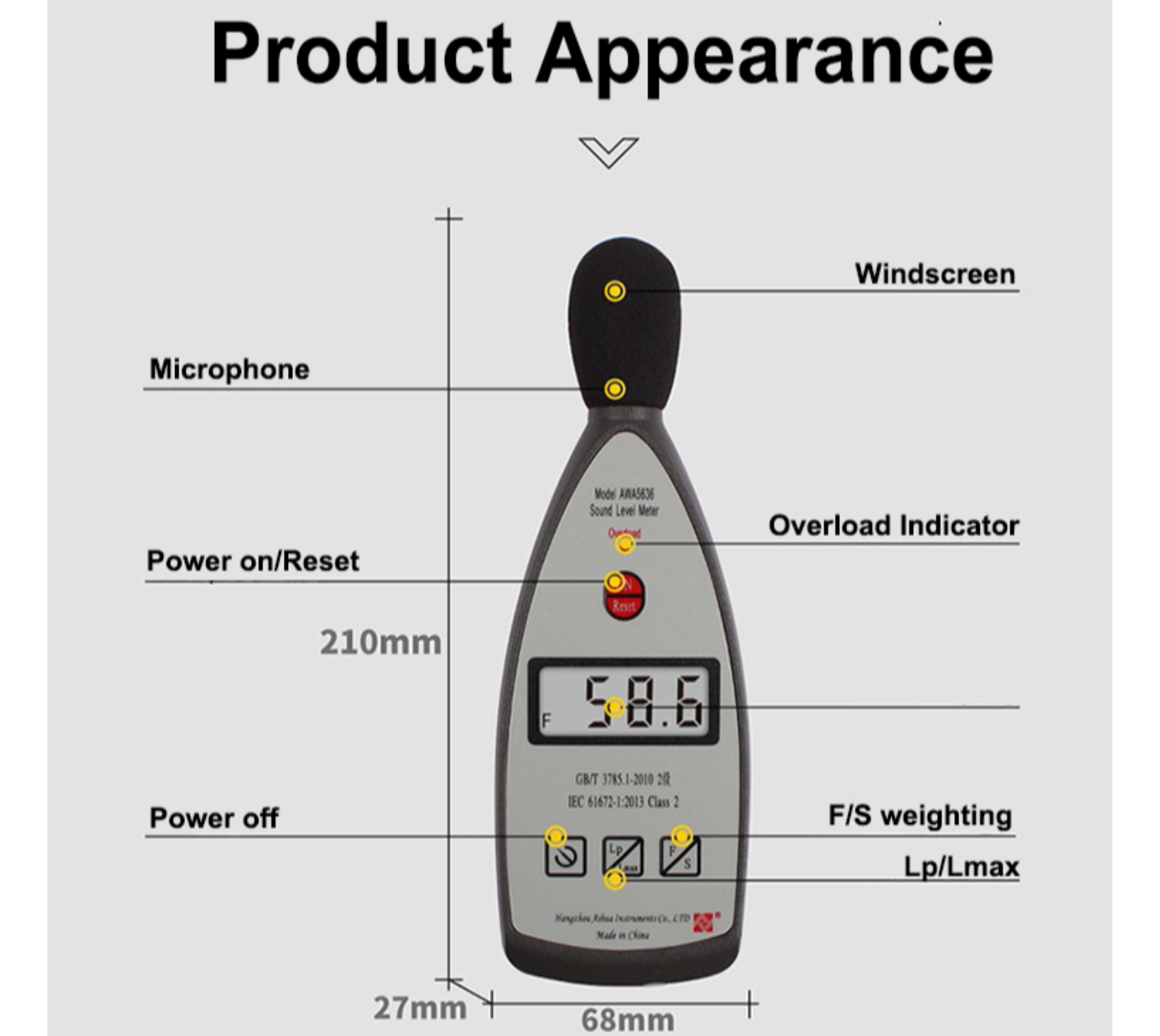 AWA5636-0 Sound Level Meter